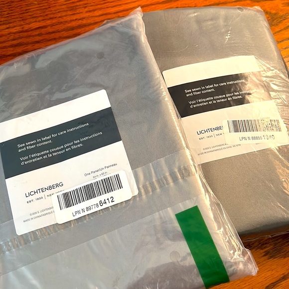 BRAND NEW Lichtenberg Set of Two Window Panels 54”x63”. - Picture 2 of 7